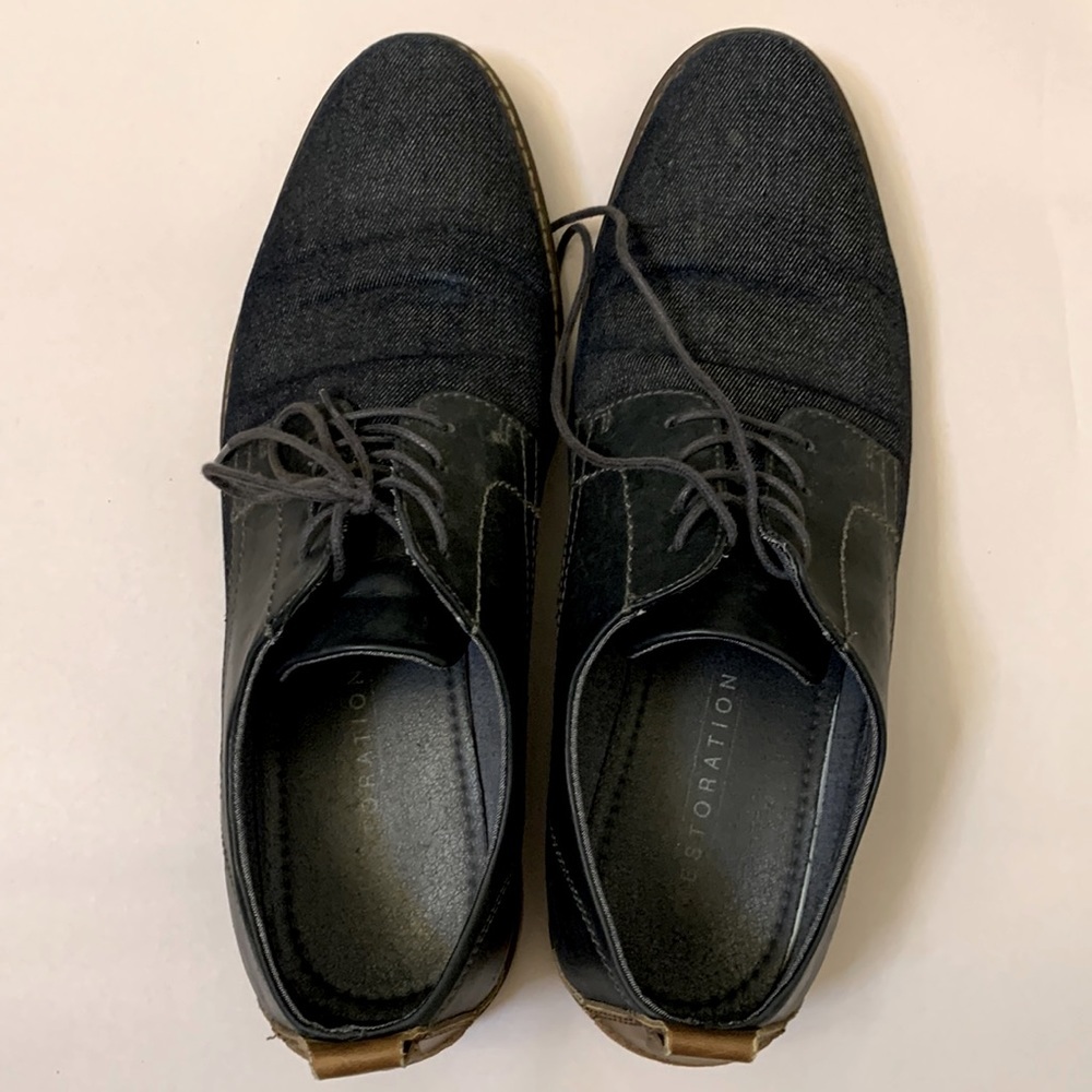 Restoration Blue Denim Dress Shoes Size 10.5